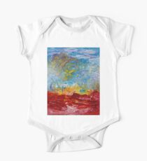 Genesis - Vibrant Colorful Abstract Art Representing a Visceral Beginning One Piece - Short Sleeve