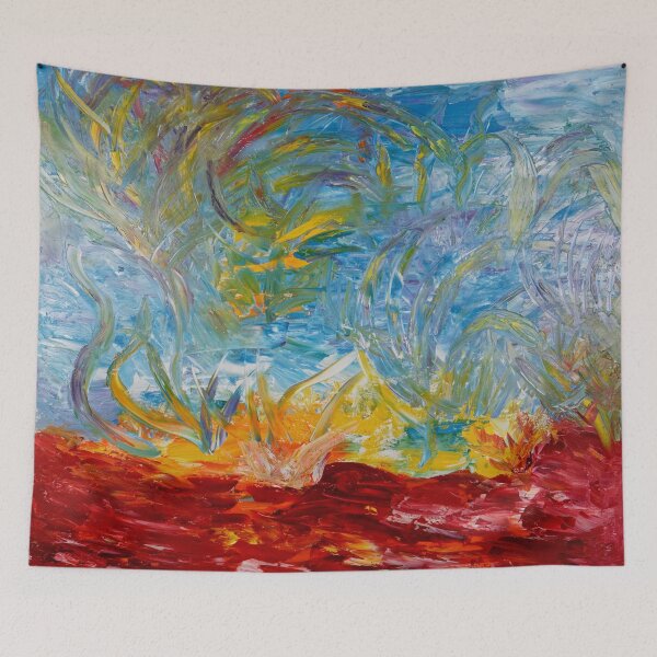 Item preview, Genesis - Vibrant Colorful Abstract Art Representing a Visceral Beginning designed and sold by KarenRHarris.