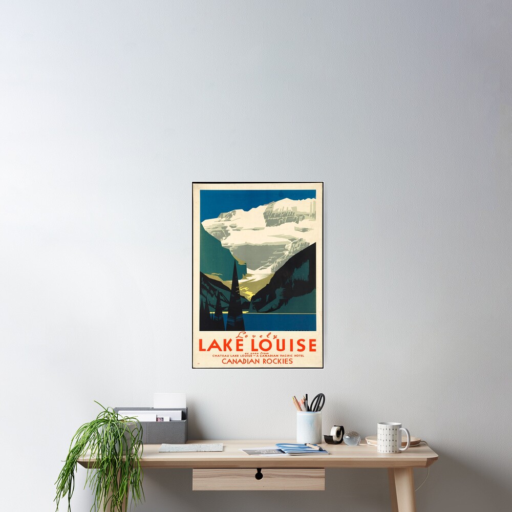 Vintage Travel Poster: Lake Louise Poster