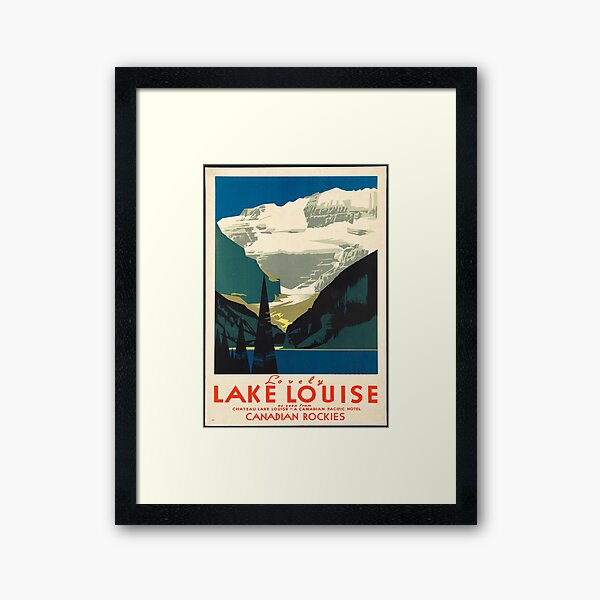 Item preview, Vintage Travel Poster: Lake Louise designed and sold by Vintage Vibes.