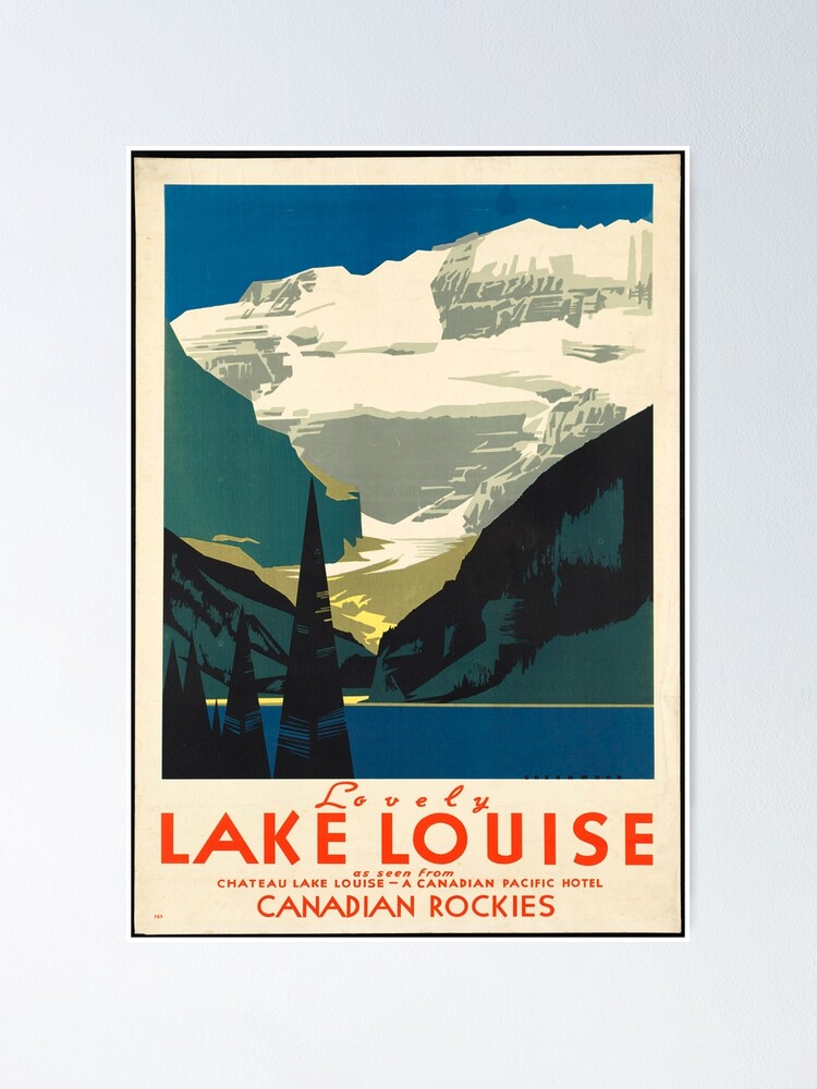 Alternate view of Vintage Travel Poster: Lake Louise Poster