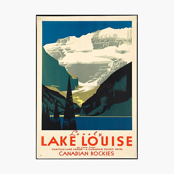 Item preview, Vintage Travel Poster: Lake Louise designed and sold by Vintage Vibes.