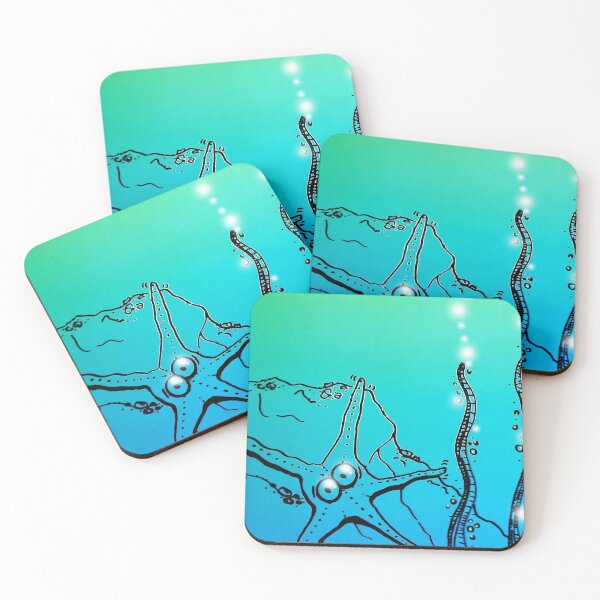 Item preview, Underwater Starfish Doodle designed and sold by Nalinne Jones.