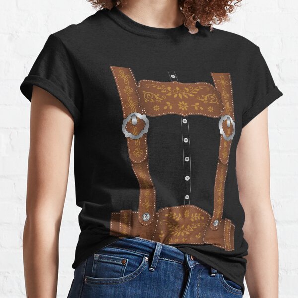 Lederhosen Oktoberfest Costume German Culture Halloween Classic T-Shirt