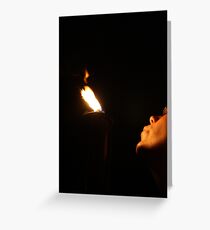 Tiki Torch Good Night Grußkarte