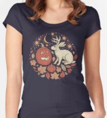 Halloween Friends | Autumn Palette Fitted Scoop T-Shirt