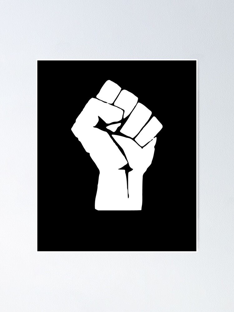 48 Laws of Power Poster-white Fist 