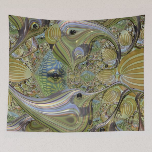 Item preview, Surreal animals on a modern leafy background designed and sold by walstraasart.