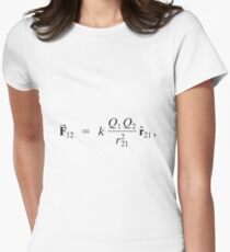In physics, Gauss's law, also known as Gauss's flux theorem, is a law relating the distribution of electric charge to the resulting electric field Women's Fitted T-Shirt