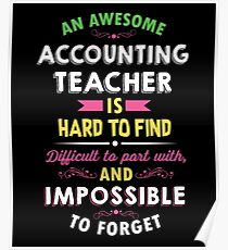 Accounting Teacher Appreciation Gift Poster