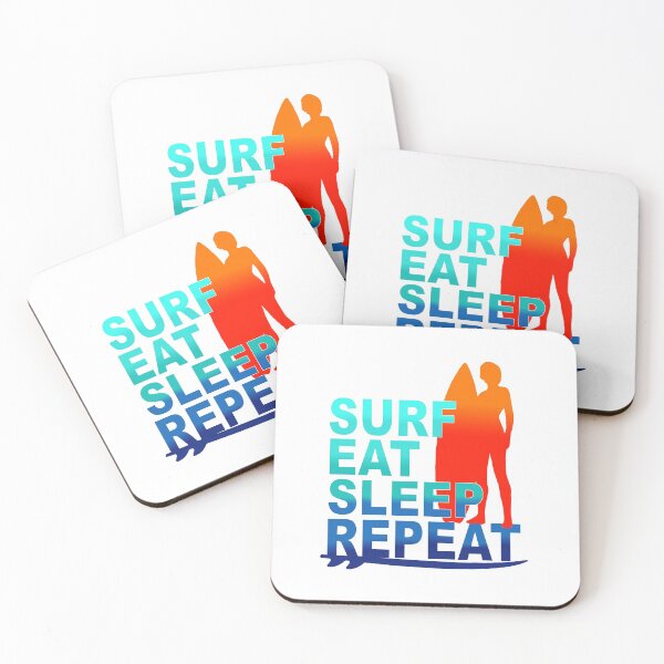 Item preview, Surf Eat Sleep Repeat designed and sold by headpossum.