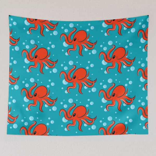 Item preview, Mr. Legs Cute Red Octopus  designed and sold by Teighlor Chaney.