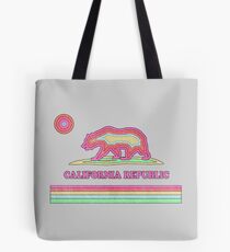 California Striped Bear Tote Bag