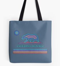 California Striped Bear Tote Bag