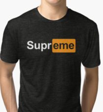 Supreme x Pornhub Tri-blend T-Shirt