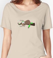 Fry Sloth in Green Women's Relaxed Fit T-Shirt