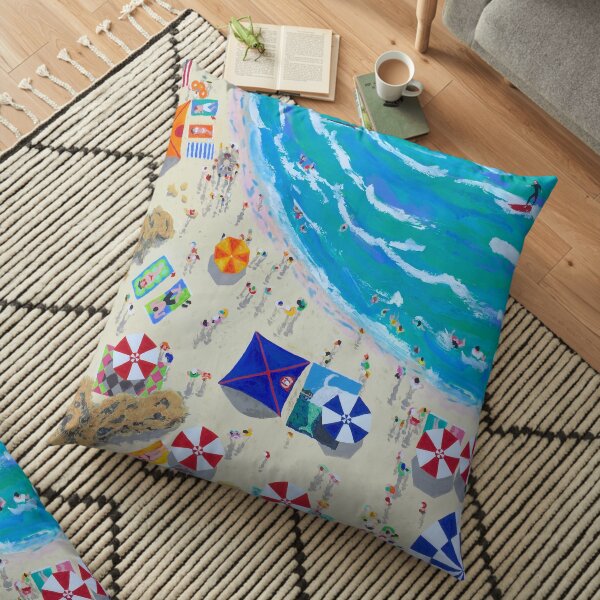 Manyana Beach by Stephanie Fuller Floor Pillow