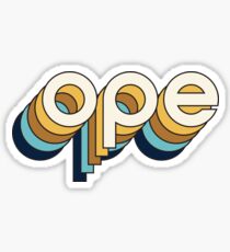 Ope Au Naturel Sticker