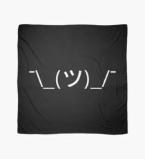 Shrug Emoticon ¯\_(ツ)_/¯ Japanese Kaomoji Scarf