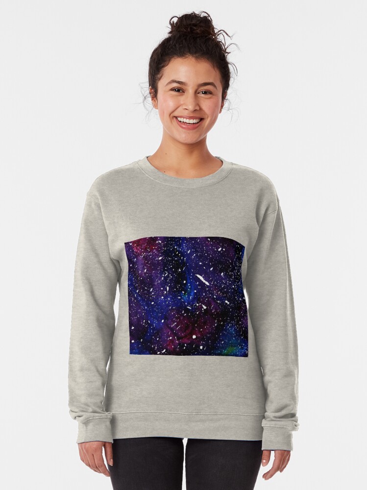 galaxy splatter pullover hoodie