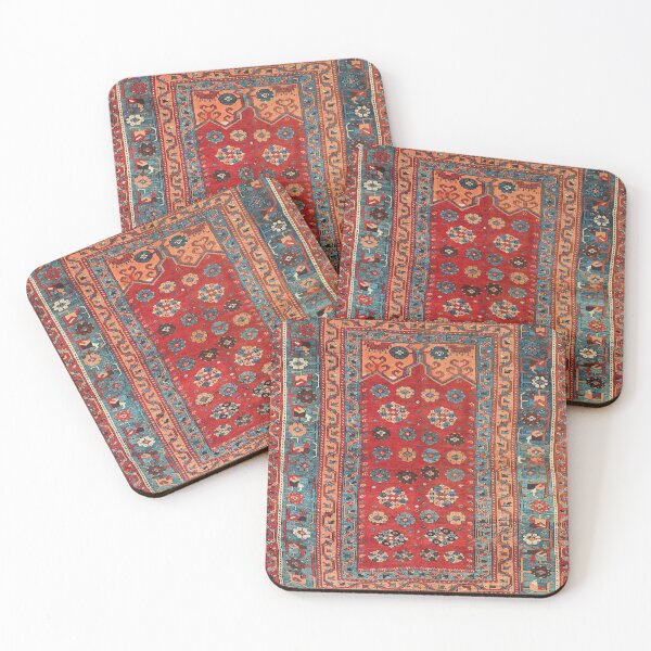 Item preview, Ladik Vintage Antique Turkish Village Rug Print designed and sold by Vicky Brago-Mitchell®.