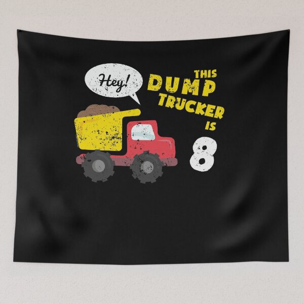 Item preview, 8th Birthday Shirt Kids Dump Truck Shirt Constuction Truck (1) designed and sold by shoppzee.