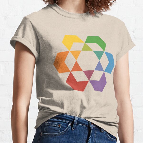 Hexagonal Awareness Star Design Classic T-Shirt