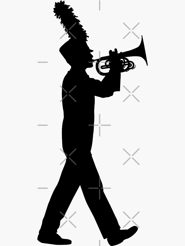 "Marching Mellophone" Sticker for Sale by Vistascribe Redbubble