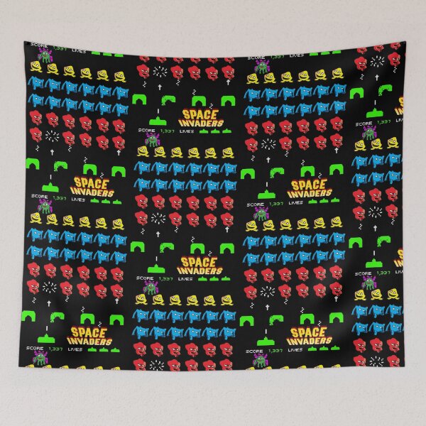 Item preview, Space Invaders Screen Cartoon designed and sold by tnewton69.
