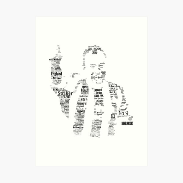Alan Shearer - Newcastle United Legend Art Print