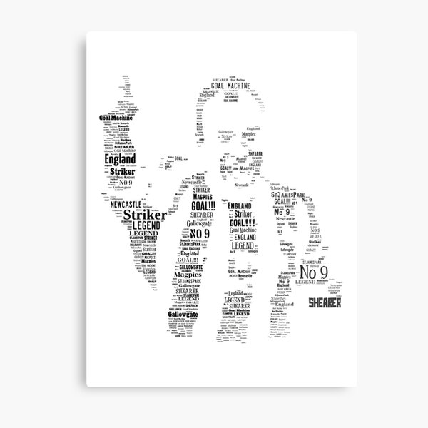 Alan Shearer - Newcastle United Legend Metal Print