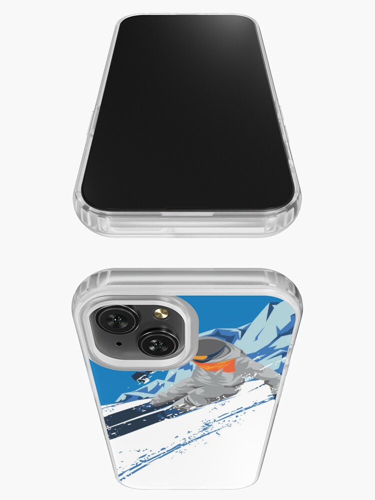 Funda de esquí para iPhone 11, esqueleto, esquiador, cuesta abajo, nieve,  invierno, esquí