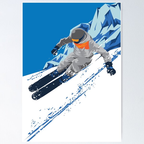 Item preview, Downhill Skiing Snow Skier Ski Winter Sports designed and sold by scooterbaby.