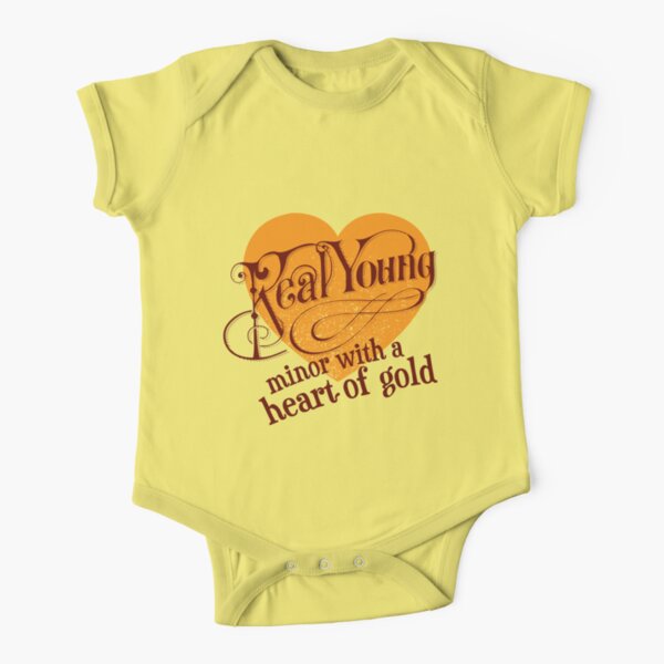 Real Young Minor with a Heart of Gold by lilterra.com Short Sleeve Baby One-Piece