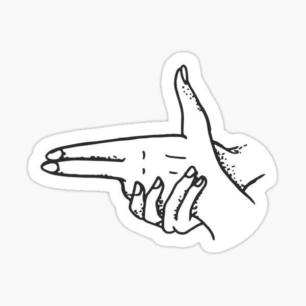 kim finger guns Sticker by AloLevin