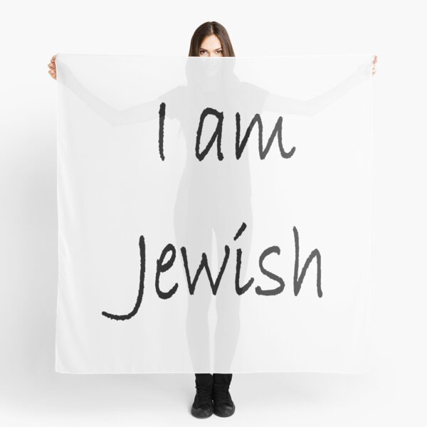 Show solidarity for the #Jewish people: I am Jewish #IamJewish Scarf