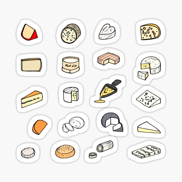 Cheese pattern Sticker