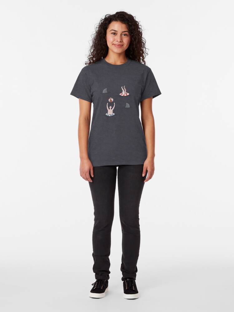 Alternate view of Swimming with Sharks Classic T-Shirt