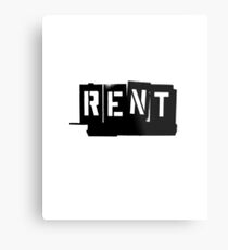 Rent Metal Print