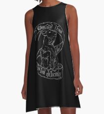 Schwarzer Phillip A-Linien Kleid