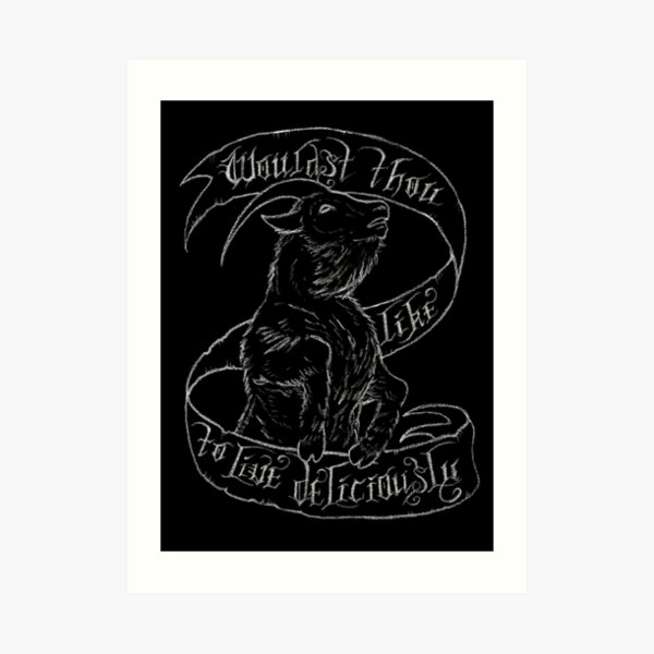 Black Phillip Art Print