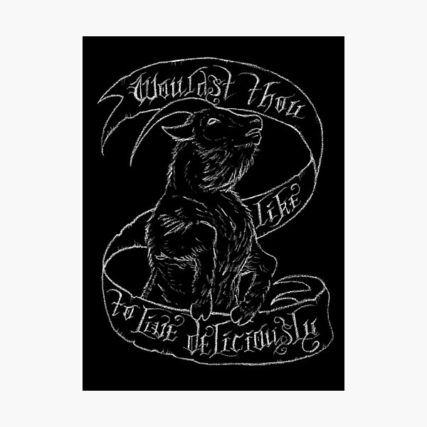 Black Phillip Photographic Print