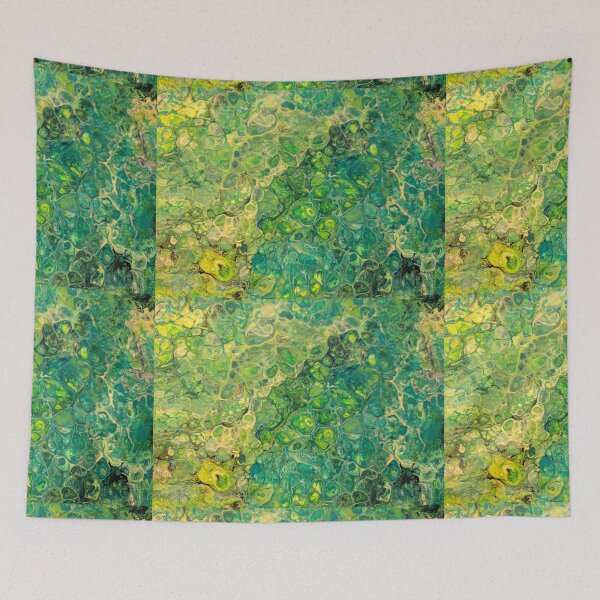 Item preview, Yellow and Green Flow designed and sold by Rebecca-Art.