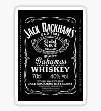 Jack Rackham Black Sails Whiskey Sticker