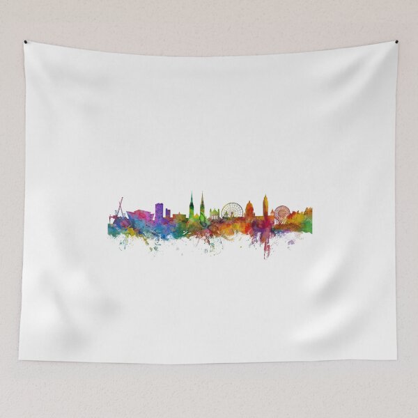 Item preview, Belfast Northern Ireland Skyline designed and sold by ArtPrints.