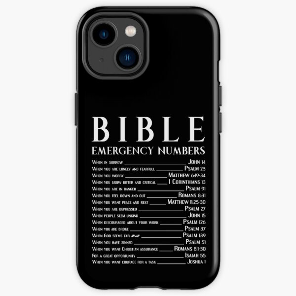 Bible Emergency Numbers iPhone Tough Case