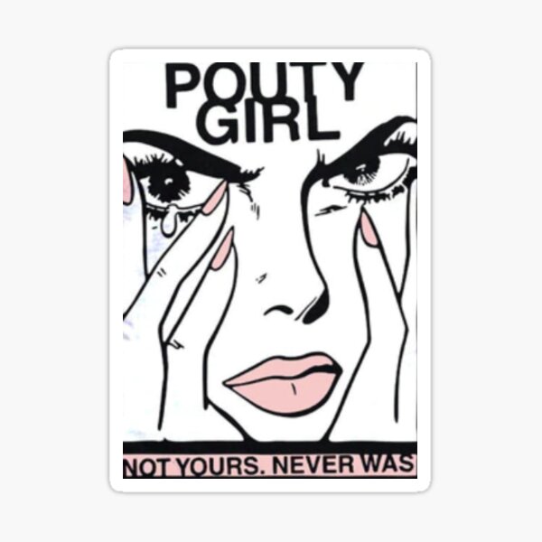 POUTY GIRL - Corinna Kopft Sticker