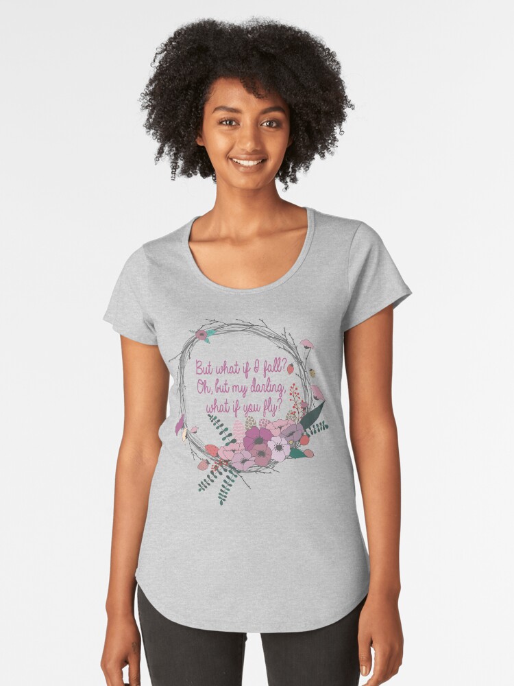WHAT IF I FALL OH MY DARLING WHAT IF YOU FLY T-Shirt Womens peter pan