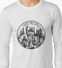Kampieren Ich esse Leute Vintage T-Shirt Langarmshirt