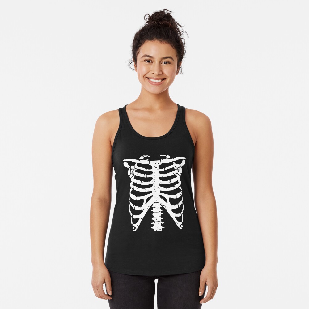 Skeleton ribcage Halloween Greeting Card by tarek25